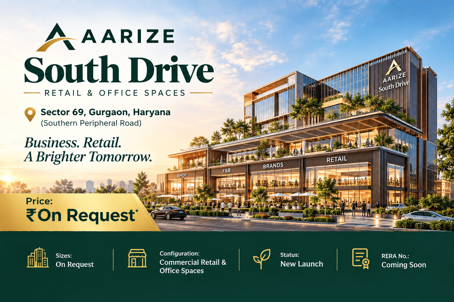 Aarize South Drive Sector 69 Southern Peripheral Road - Commercial Project in Gurgaon